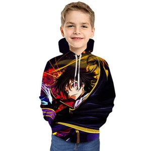 Kids Boys' Hoodie Sweatshirt Long Sleeve Anime 3d Daily Wear Print Children Chil - Picture 1 of 3