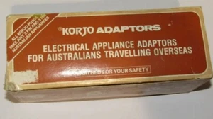 VINTAGE Boxed Korjo Travel Adapters Electrical Appliance - Picture 1 of 5