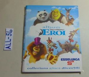 ALBUM DREAMWORKS EROI ESSELUNGA CON 109 CARTE NON COMPLETO IN BUONE CONDIZIONI - Foto 1 di 6