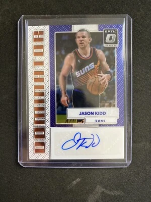 Jason Kidd 2017-18 Panini Donruss Optic Dominators Auto #/29 HOF Phoenix Suns - Image 1 of 2