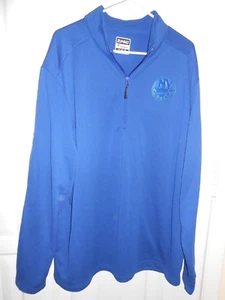 Pullover camicia uomo Fanatics New York Islanders XXL blu nuovo con etichetta $75 - Foto 1 di 3