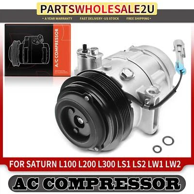 Compresor de CA con embrague para Saturn L100 L200 L300 LS1 LS2 LW1 LW2 LW200 LW300 Foto 1 de 4