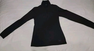 Sudadera cooperativa REI para mujer 1/4 cremallera pulóver capa base manga larga negra talla S Foto 1 de 4