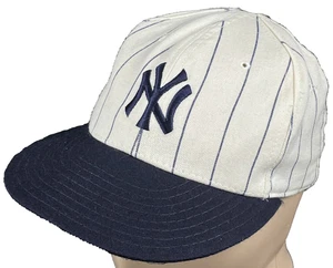 Vintage New York Yankees Hat Cap Fitted Mens 7 MLB Baseball New Era 90s - Picture 1 of 10