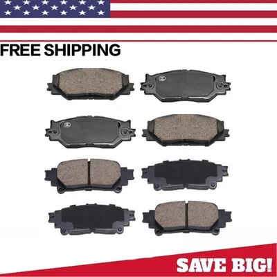 Kit de pastillas de freno de disco cerámicas delanteras y traseras para 2014 2015 LEXUS IS250 Foto 1 de 2