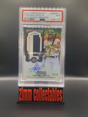 2023 Topps Dynasty - Fernando Tatis Jr Game Used Variation Patch Auto /10 -PSA 9 - Image 1 of 2