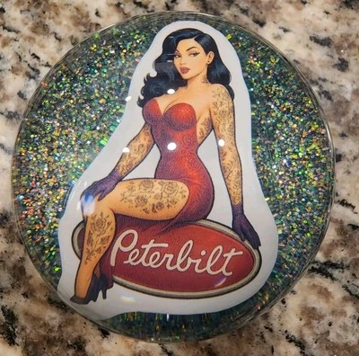 Peterbilt Perilla de Cambio Bola de Piscina Perilla de Cambio Personalizada, Hot Rod, Rat Rod, Mooneyes Foto 1 de 4