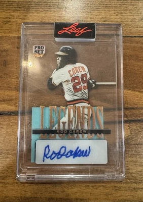 2023 Leaf Pro Set Pure ROD CAREW  17/30 Auto Bronze Spectrum Legends SP #L-RC1 - Image 1 of 2