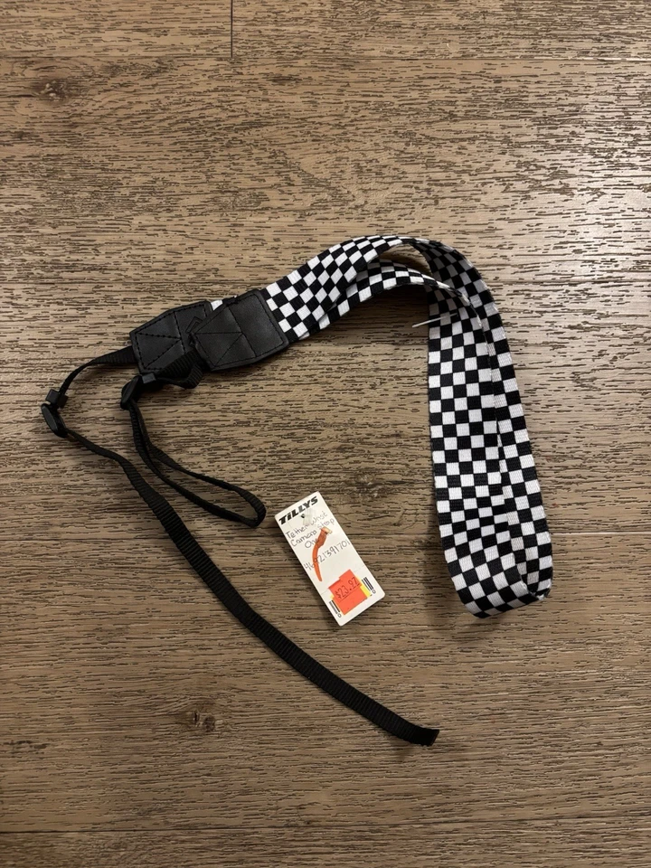 CHECKERED Leather Wrist Strap For DSLR/SLR Camera, DSLR Camera Strap Brand New - Image 1 of 1