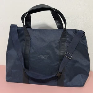 JIMMY CHOO PARFUMS Large Tote Bag Travel Crossbody Handbag Navy Blue - Picture 1 of 8