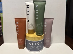 ALIGN Your Skin Earth/Air/Fire/Calm Healing Hand Cream and Scalp/Body Scrub Set5 - Picture 1 of 2