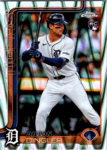 Tarjeta de novato 2025 Topps cromada #274 Dillon Dingler radiocontrol RayWave refractor Tigers - Imagen 1 de 2