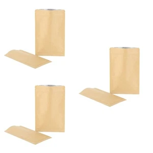 Set of 3 Sealed Bags Sealable for Packaging Zippered Self Standing - Picture 1 of 12