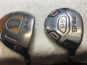 PING G15 5 WOOD and G10 5 WOOD DRAW...RH GRAPHITE …SOFT REGULAR ….GREAT SHAPE - Picture 1 of 15