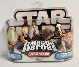 Star Wars Galactic Heroes Figrin D'An & Hammerhead Actionfigur 2er Pack 2007 Neu - Bild 1 von 4