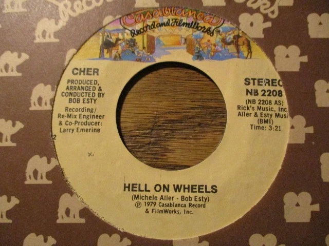 CHER "HELL ON WHEELS" 45 RPM Foto 1 de 1