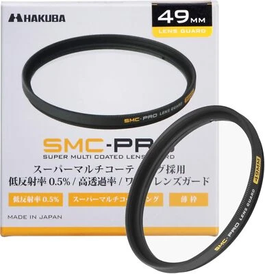 HAKUBA 49mm Lens Filter Protection SMC-PRO Lens Guard High Transmittance Th - Image 1 of 4