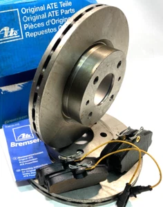 2x ATE Vorne Bremsscheiben + Bremsbeläge für ALFA 164 FIAT CHROMA LANCIA THEMA - Bild 1 von 3