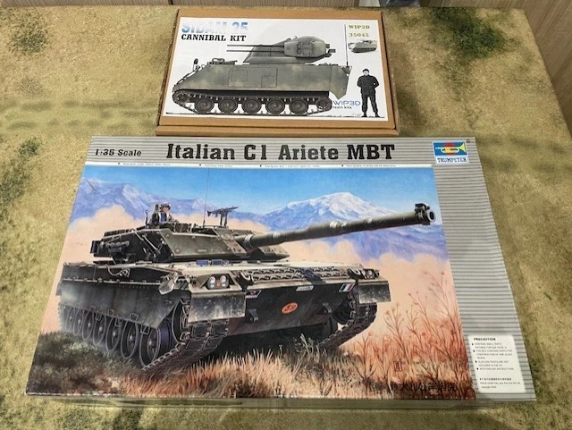 1/35 Italian Modern Army: "MBT Ariete C1 TRUMPETER"-"WIP3D SIDAM 25 Resin Kits - Immagine 1 di 1