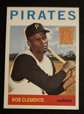 Бейсбольная карточка 1998 Topps Finest Roberto Clemente (переиздание 1964 г.) No440 Pirates Зал славы - Изображение 1 из 2