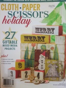cloth paper scissors magazine Holiday Feb/2022 27 giftable projects M20  - Picture 1 of 3