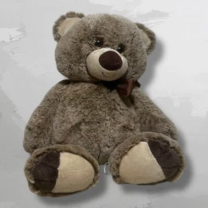 First & Main 14” Brown Teddy Bear Plush - Picture 1 of 5