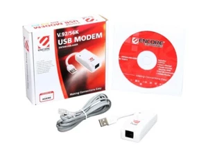 Encore 56k USB Soft Modem FAX V.92 US Robotics USROBOTICS V.90 ZOOM 5637 3095 - Picture 1 of 4