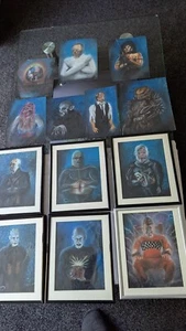 Portfolio of bespoke Horror & Sci-fi drawings/paintings, some framed, Hellraiser - Picture 1 of 15
