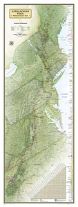 National Geographic Appalachian Trail Wandkarte in Geschenkbox - Bild 1 von 2
