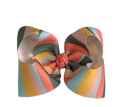 Clip de moño a rayas Matilda Jane hecho a juego. Solo arco Foto 1 de 2