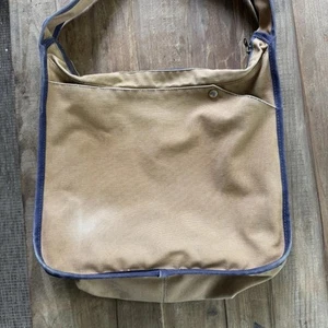 Vintage CB Sports Canvas Shoulder Bag Tote 1980s Ski Brand 15 X 11.5 Prep Retro - Picture 1 of 18