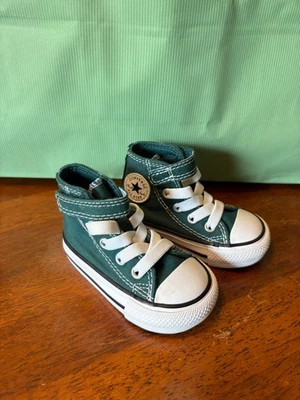 Camisetas altas Converse Chuck Taylor All Star - verdes - bebé/bebé talla 3 Foto 1 de 3