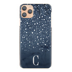 Personalised Initial Phone Case;Name on Blue Marble Hard Cover For Sony Xperia