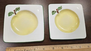 Juego de 2 platos cuadrados pequeños de pera Chelsea China, Inglaterra vintage - Imagen 1 de 7
