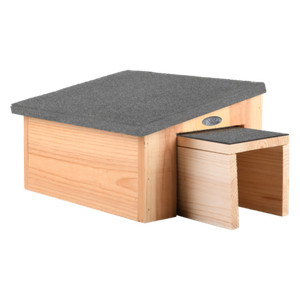 Igel Haus Igelhaus Holz Unterschlupf Nest Winter überwintern Laub Dach