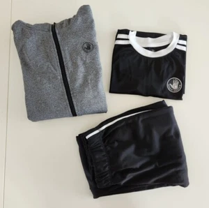 Body Glove Boys Tracksuit Set 3 Piece Sweatshirt Jogger pants New Sz 10/12 - Picture 1 of 9