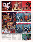 1999 Action Figures Toy PRINT AD ART - CLASH OF THE TITANS & TIGER SHARKS