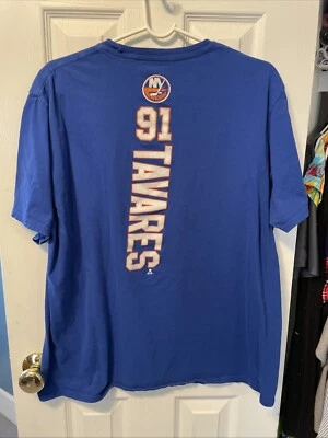 Camiseta John Tavares New York Islanders Hockey Fanáticos Hombre’s Camiseta Azul Talla XL Foto 1 de 2