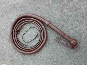 Látigo dominante de 10 pies 12 trenzas de cuero canguro superior genuino látigo toro resistente - Imagen 1 de 6