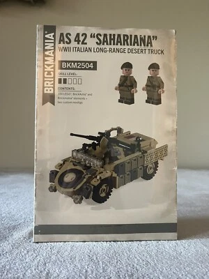 Camión Brickmania Segunda Guerra Mundial Italiano “Sahariana” Largo Alcance Desierto COMO 42 SELLADO Foto 1 de 3