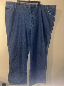 Red Kap Jeans Men's 52x30 Blue Denim Straight Work Wear PD54PW4 - Picture 1 of 3
