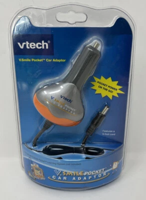NEW Vtech V-Smile Pocket Car Adapter For Power on The Go 6 Foot Cord Sealed NEW! - Image 1 of 2