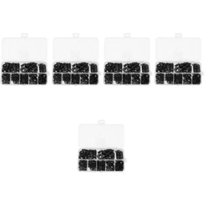 5 Pack Waterproof Gasket Assorted Washers Nylon Flat Assortment Kit - Zdjęcie 1 z 12