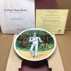 Mago de Oz 1979 Tin Man If I Only Had A Heart 8,5" placa de coleccionista Knowles - Imagen 1 de 5