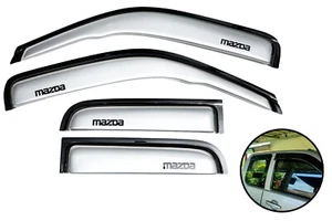 ESCUDO VISERA PLATEADA DEFLECTOR PROTECTOR METEOROLÓGICO PARA MAZDA BT-50 UN 2006-11 CABINA EXTRA - Imagen 1 de 6