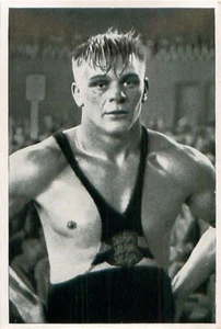 KRISTJAN PALUSALU RINGEN WRESTLING LUTTE OLYMPIC GAMES BERLIN 1936 IMAGE CARD - Picture 1 of 2