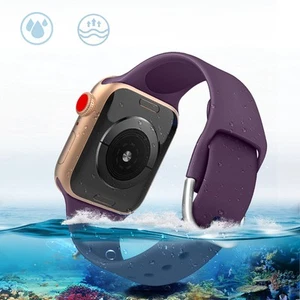 Bracelet Silicone Jaune 42-49mm pour Montre Apple - Hurtel - Zdjęcie 1 z 7