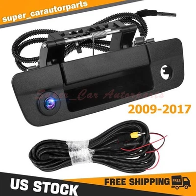 Cámara de reversa y manija de puerta trasera con pestillo para Dodge Ram 1500 2500 3500 2009-17 Foto 1 de 4