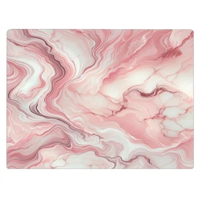 Tabla de cortar de vidrio de cocina de mármol rosa océano decorativo regalo granito mármol... Foto 1 de 4