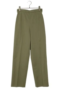 HERMES Gr.36 Seitenreißverschluss Slacks lange Hose khaki 209052 BS99 Damen gebraucht bb317B F - Bild 1 von 3